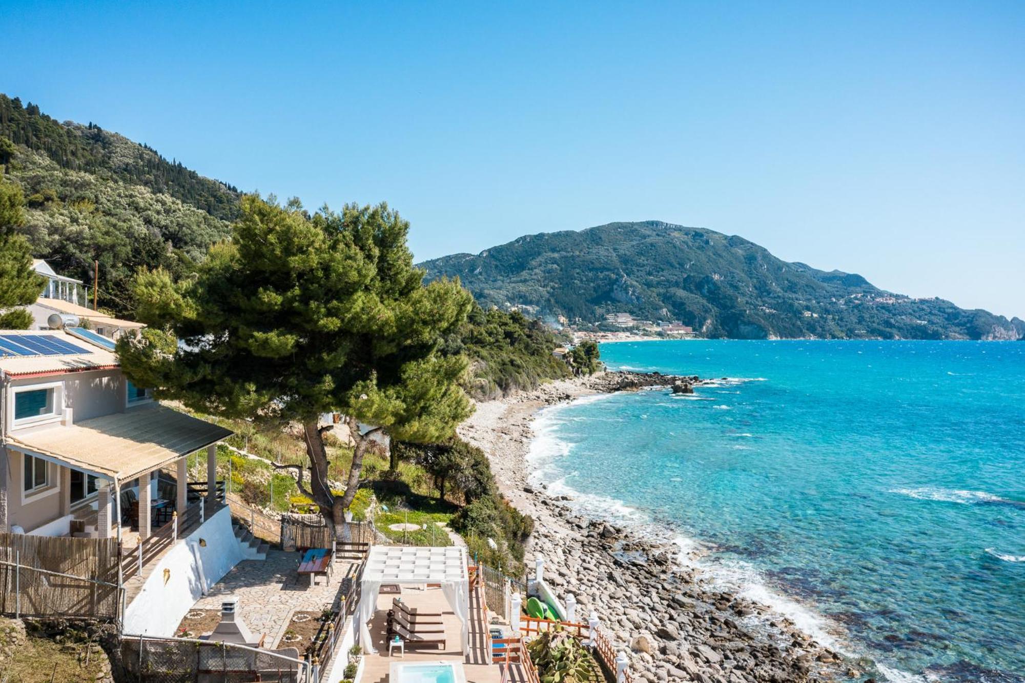 Villa Renata & Villa Filippos With Private Plunge Pool By Konnect Agios Gordios  Luaran gambar