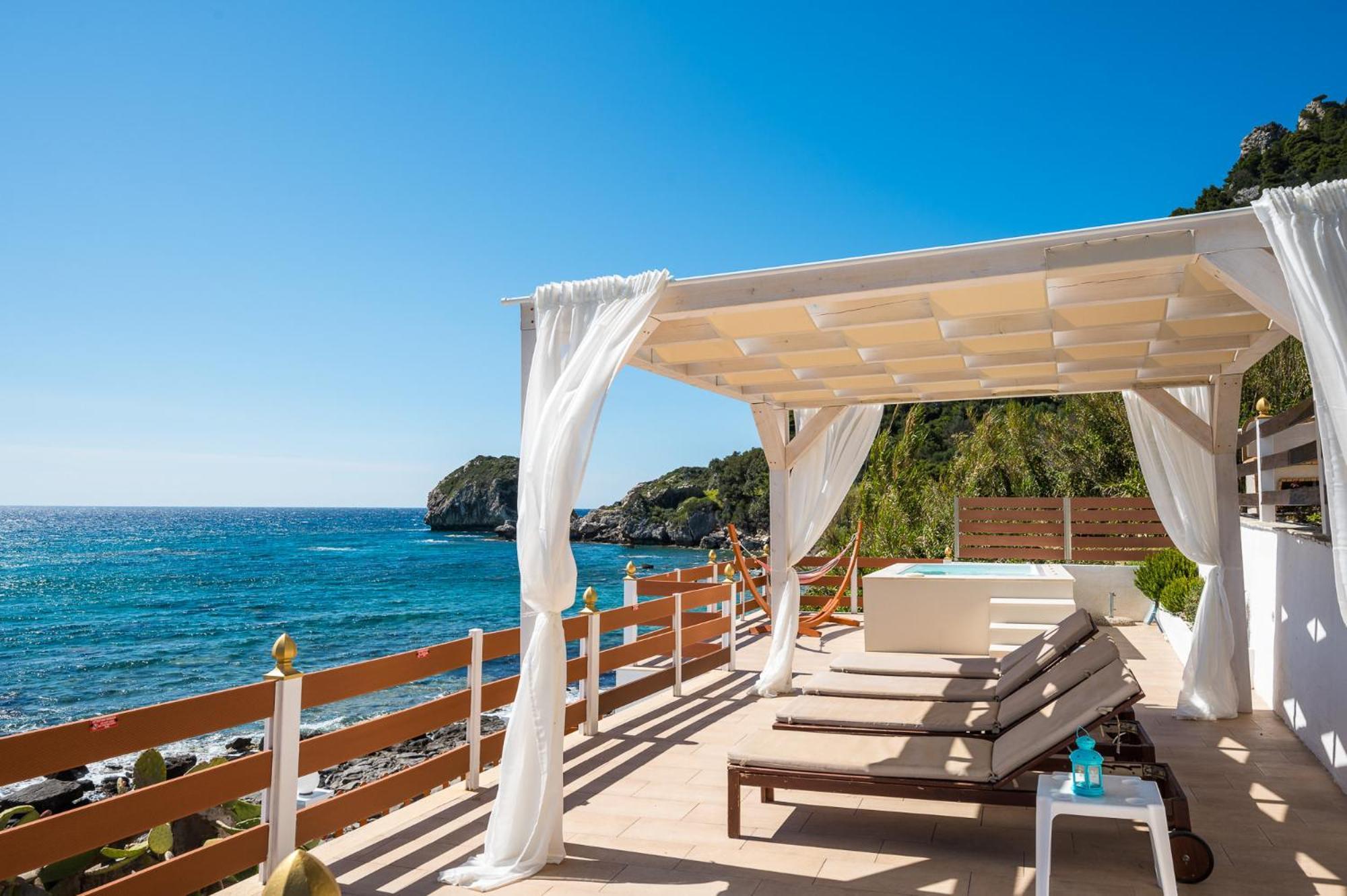 Villa Renata & Villa Filippos With Private Plunge Pool By Konnect Agios Gordios  Luaran gambar