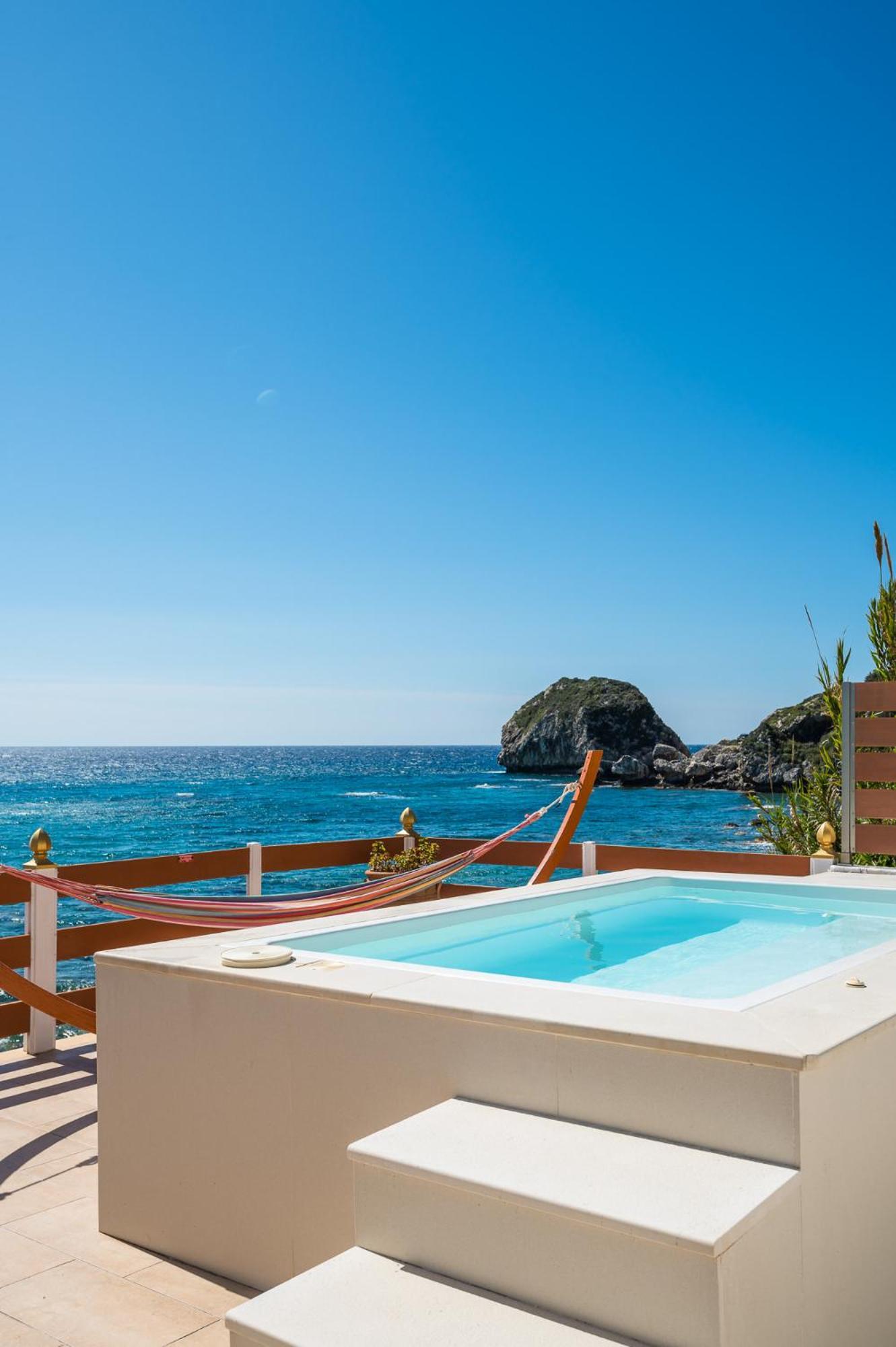 Villa Renata & Villa Filippos With Private Plunge Pool By Konnect Agios Gordios  Luaran gambar